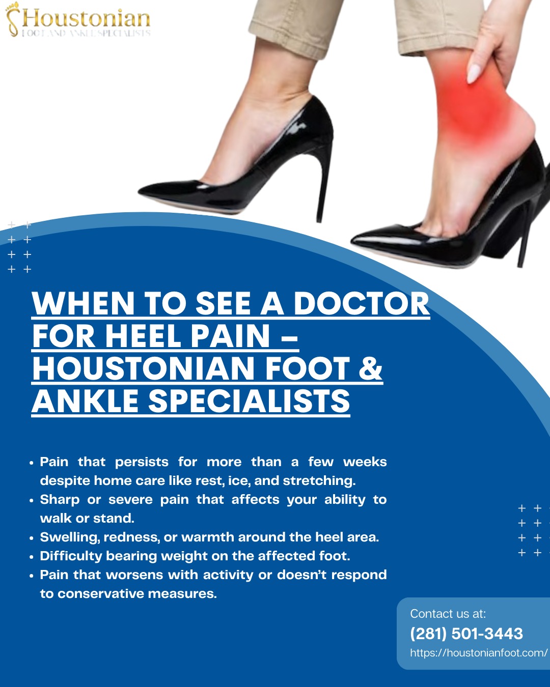 Looking for a family podiatrist in Houston Heights? Get expert care for heel pain, pediatric foot issues, sports injuries, and orthotics in Woodland Heights and Greater Heights.